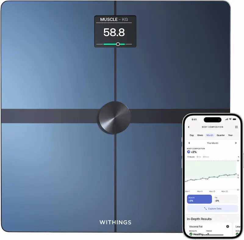 Comparativa Omron BF511 vs Tanita BC 401: ¿Cuál es mejor báscula de bioimpedancia? 9 Withings Body Smart